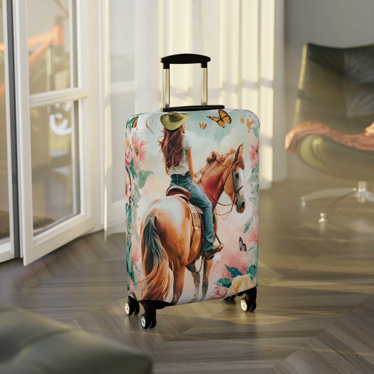 Luggage Cover, Country and Western, Country Girl and Horse, awd-1716