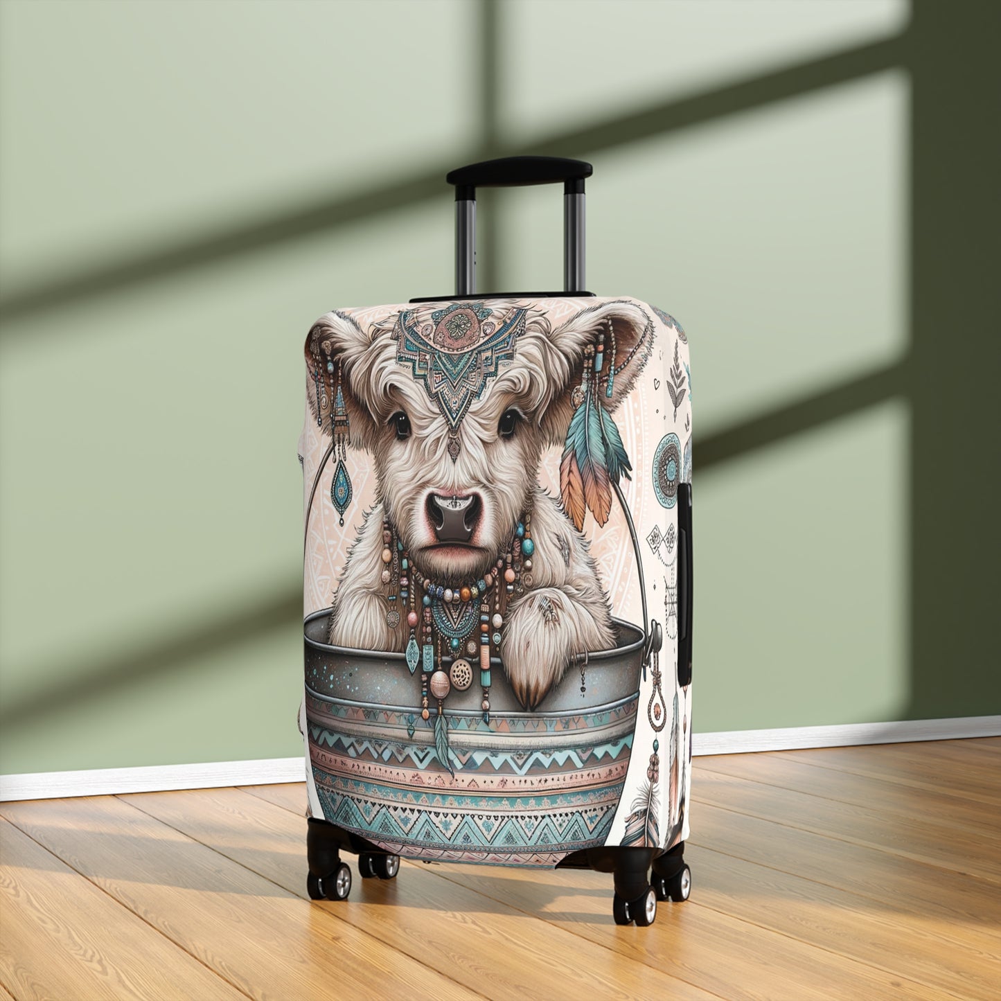 Luggage Cover, Highland Cow, awd-704