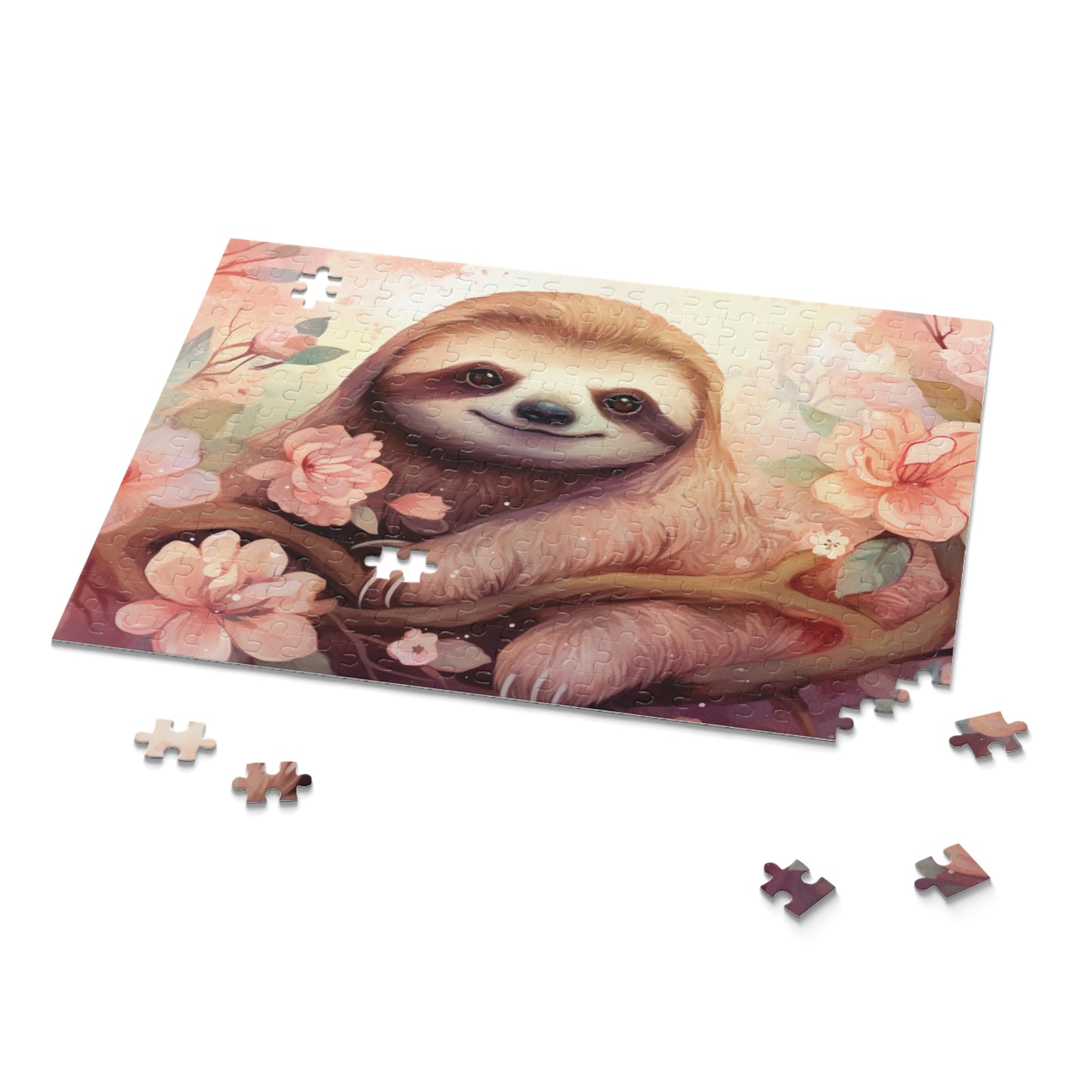 Personalised/Non-Personalised Puzzle, Sloth (120, 252, 500-Piece)