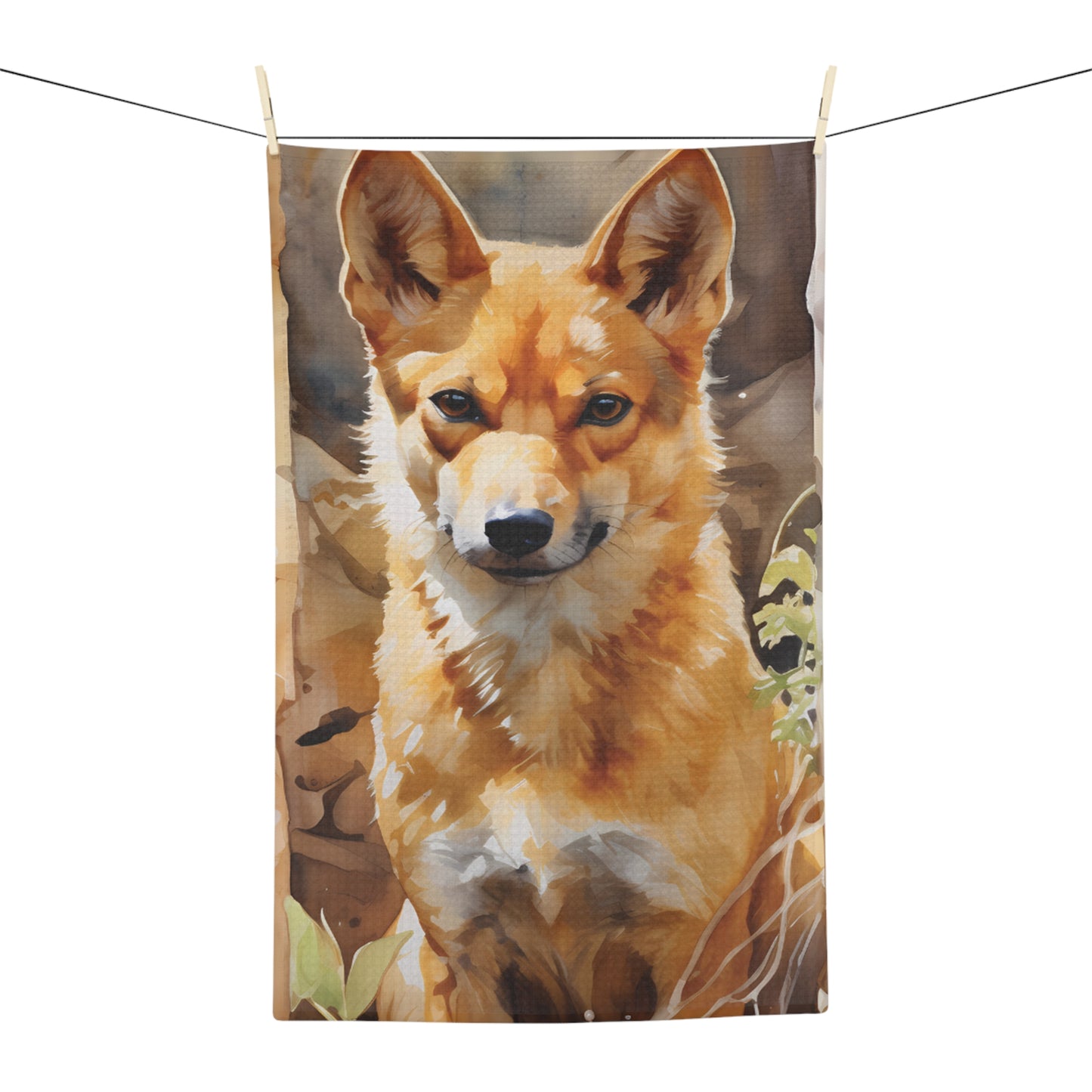 Microfiber Tea Towel, Australian Animals, Dingo