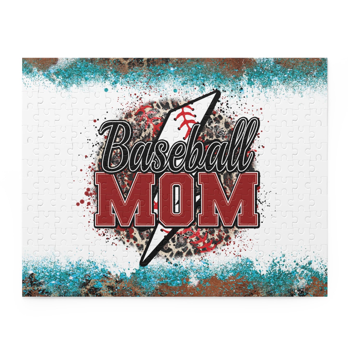 Personalised/Non-Personalised Puzzle, Mum, Mom, Baseball (120, 252, 500-Piece)