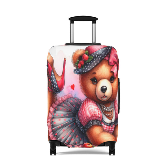 Luggage Cover, Rockabilly, Teddy Bear, awd-3033