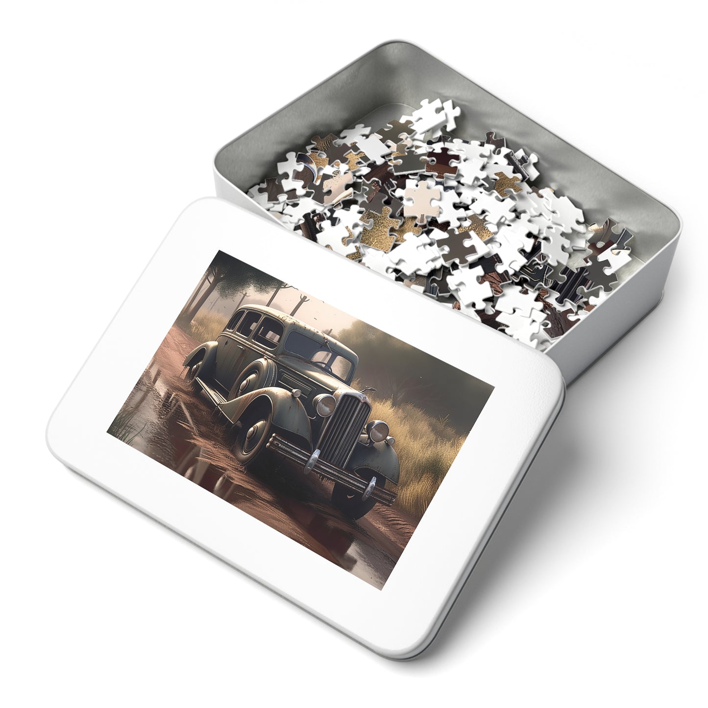 Jigsaw Puzzle, Vintage Car, Personalised/Non-Personalised (30, 110, 252, 500,1000-Piece)