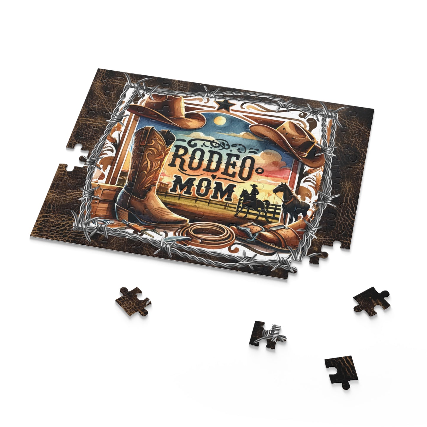 Puzzle, Western, Rodeo Mom  (120, 252, 500-Piece) awd-610