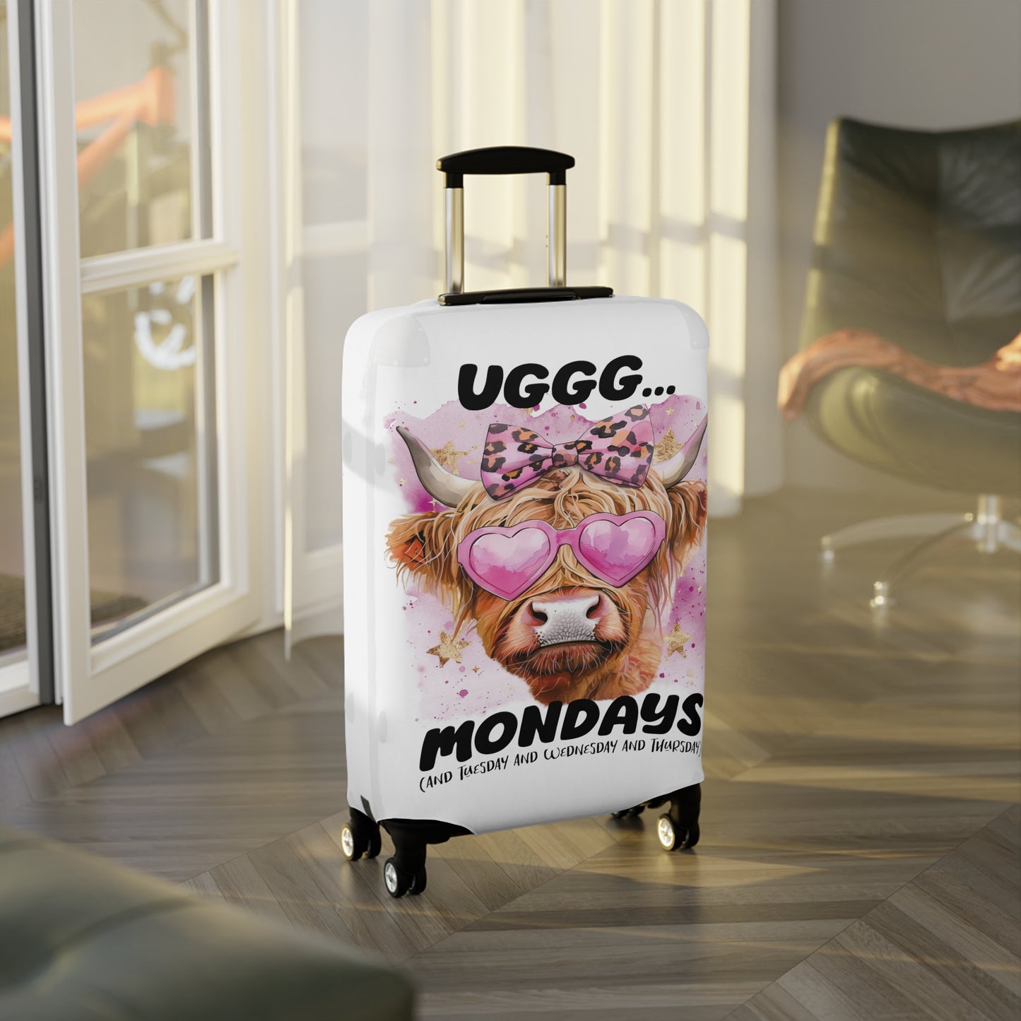 Luggage Cover, Highland Cow, awd-4019