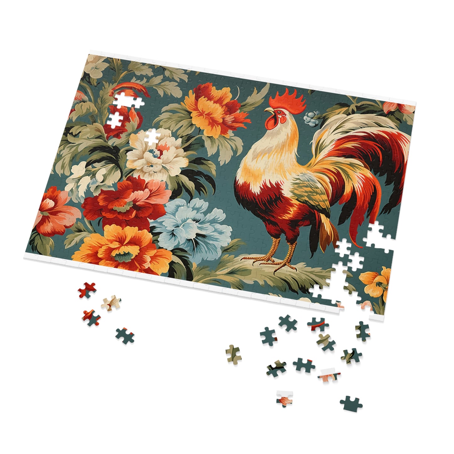 Jigsaw Puzzle, Chicken/Rooster, Personalised/Non-Personalised (30, 110, 252, 500,1000-Piece)