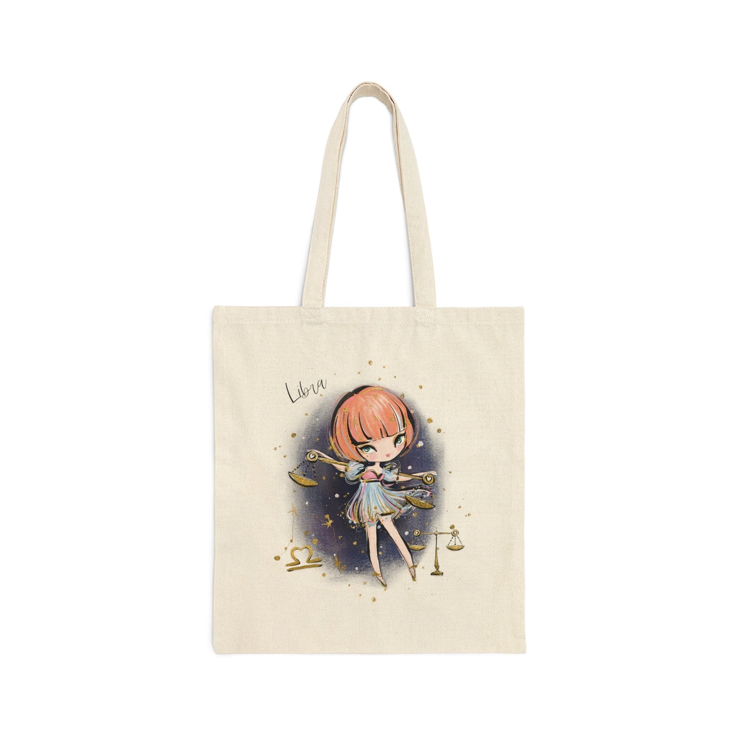 Canvas Tote Bag, Zodiac, Libra