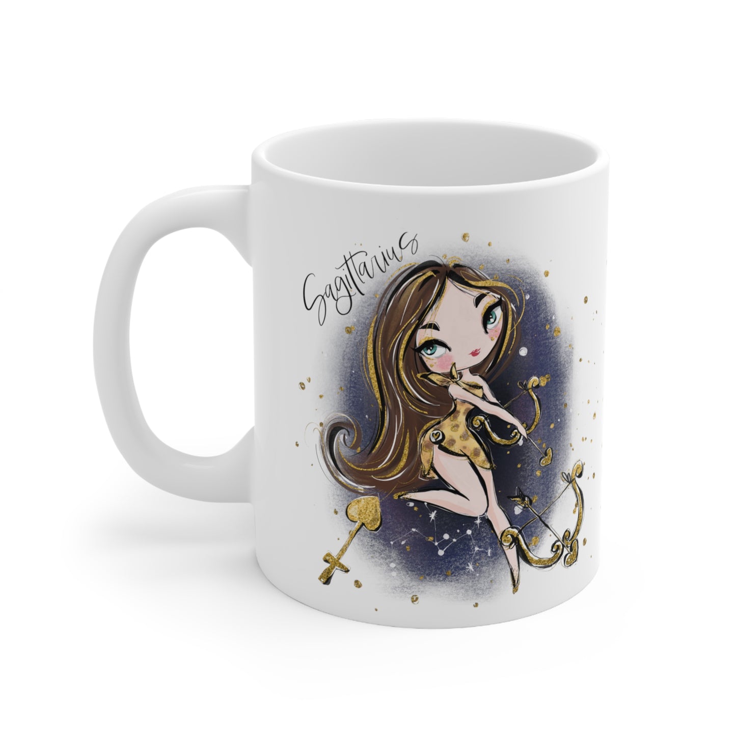 Zodiac Sign, Sagittarius, Ceramic Mug 11oz