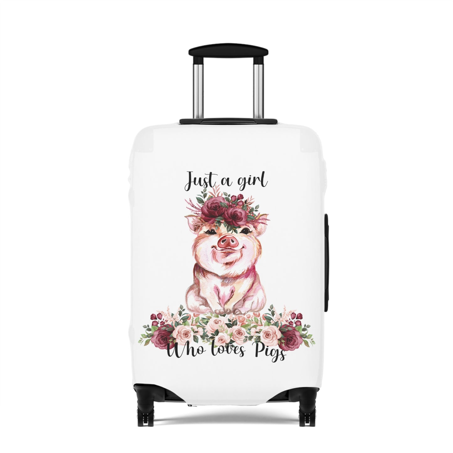 Luggage Cover, Just a girl who loves Pigs, awd-1360