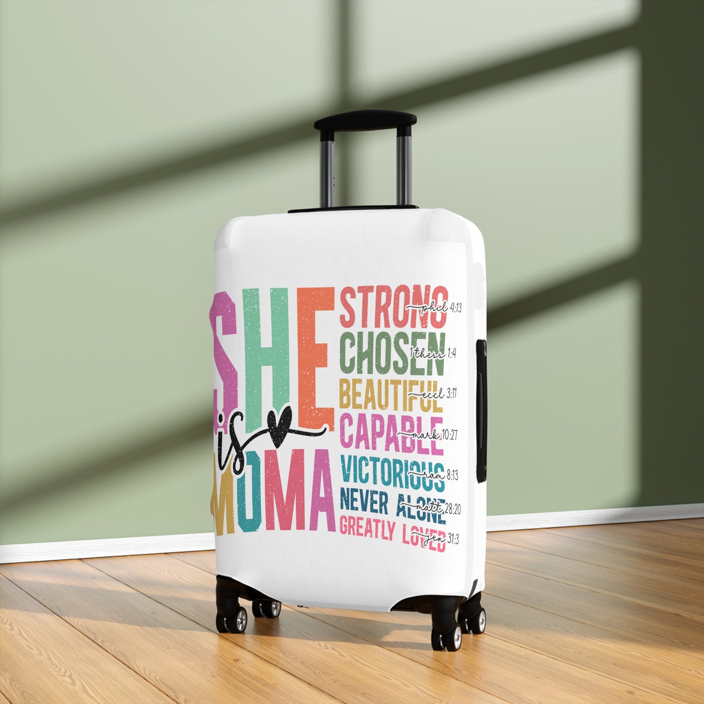 Luggage Cover, She is Moma, awd-5024