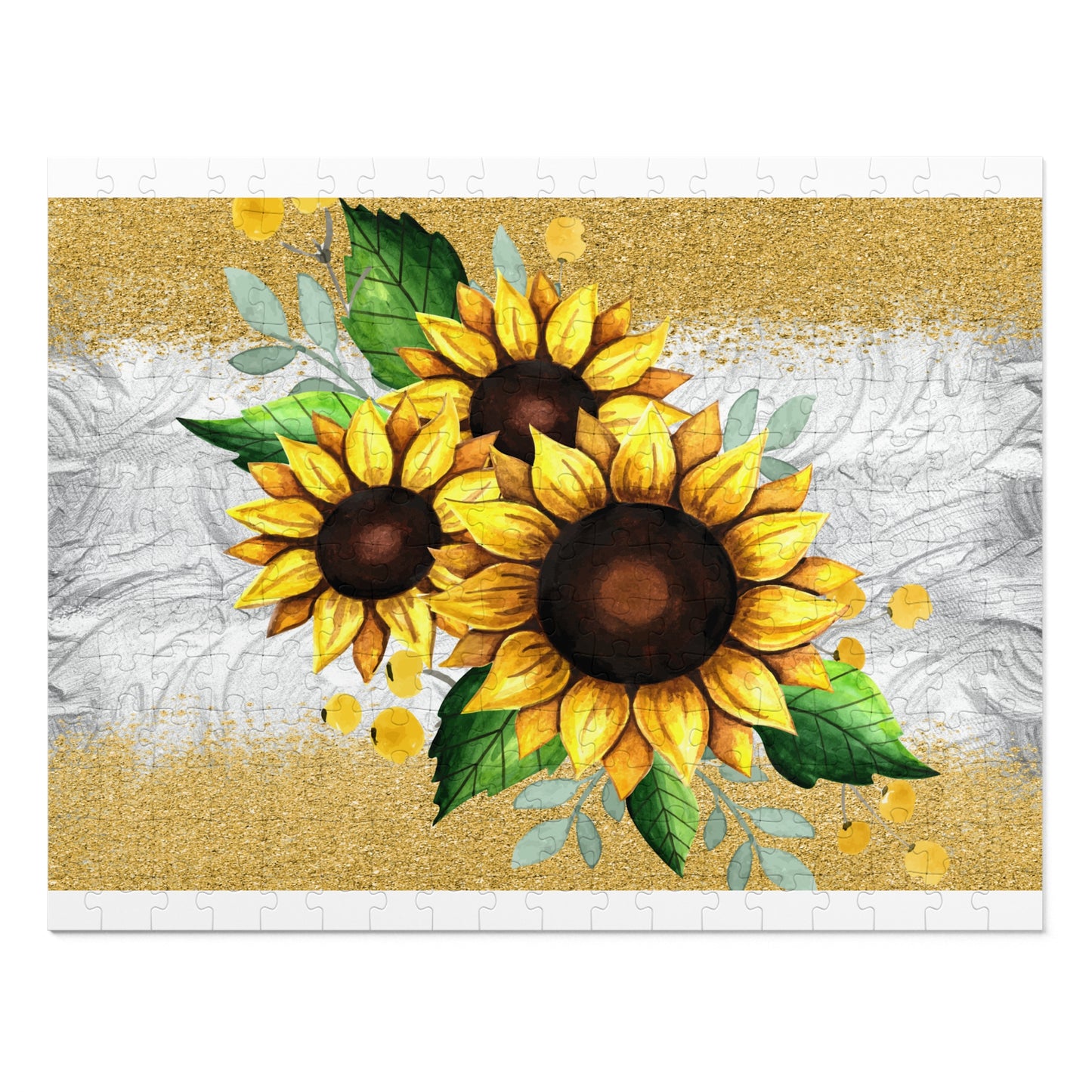 Jigsaw Puzzle, Sunflower, Personalised/Non-Personalised (30, 110, 252, 500,1000-Piece)