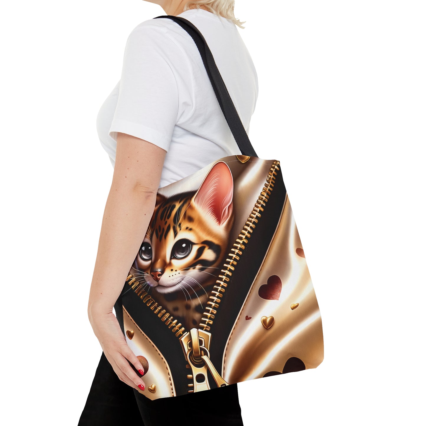 Tote Bag, Cat, Personalised/Non-Personalised Tote bag