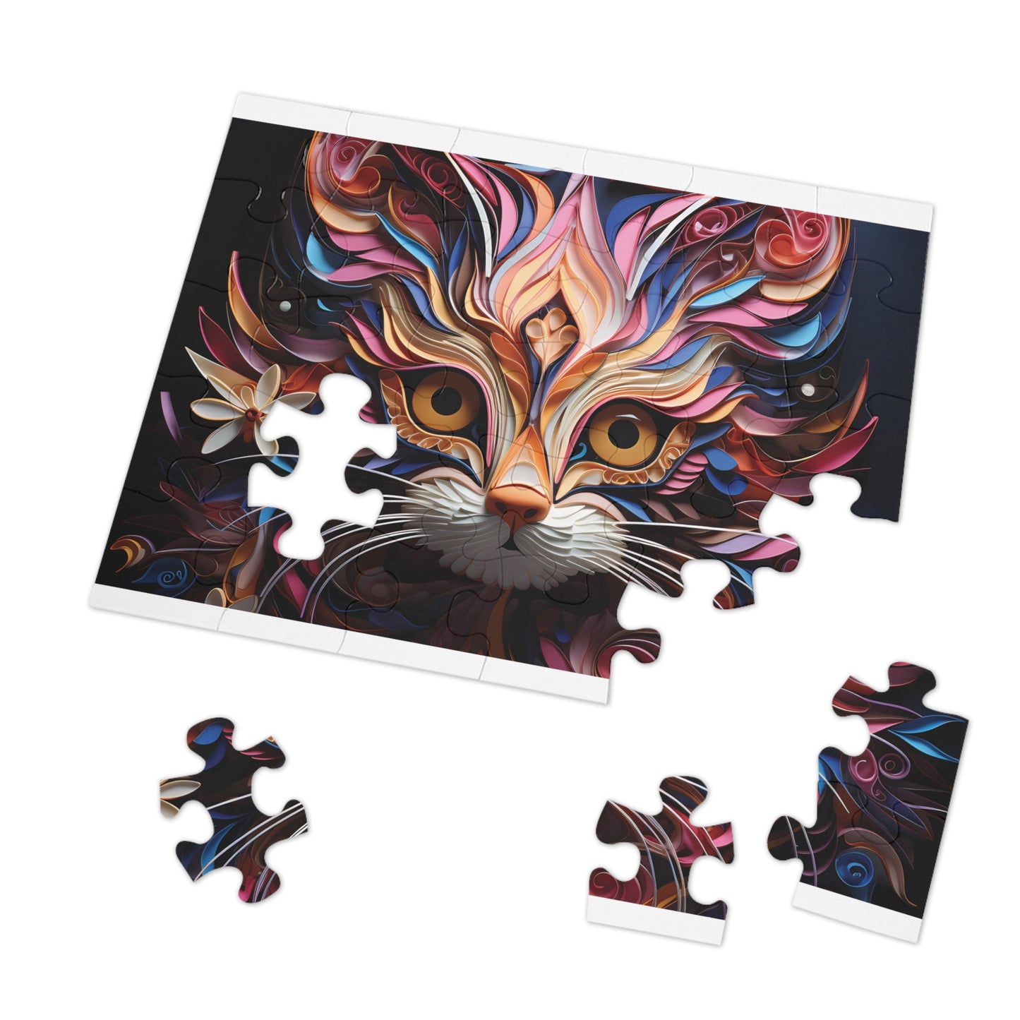 Jigsaw Puzzle, Cat, Personalised/Non-Personalised (30, 110, 252, 500,1000-Piece)