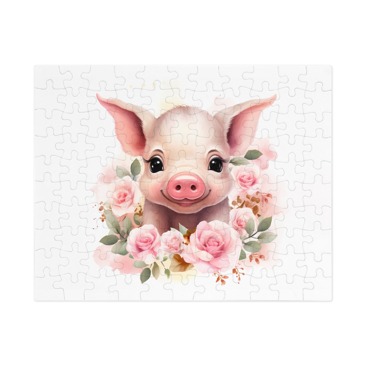 Jigsaw Puzzle, Pig, Personalised/Non-Personalised (30, 110, 252, 500,1000-Piece)