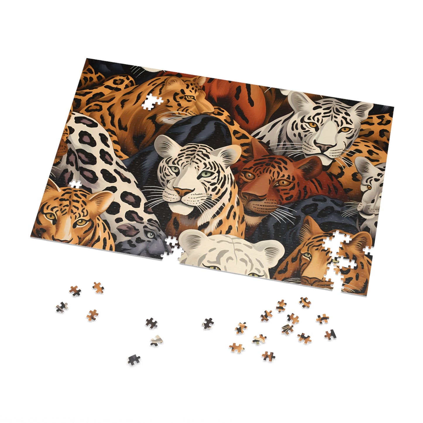 Jigsaw Puzzle, Leopard, Personalised/Non-Personalised (30, 110, 252, 500,1000-Piece)