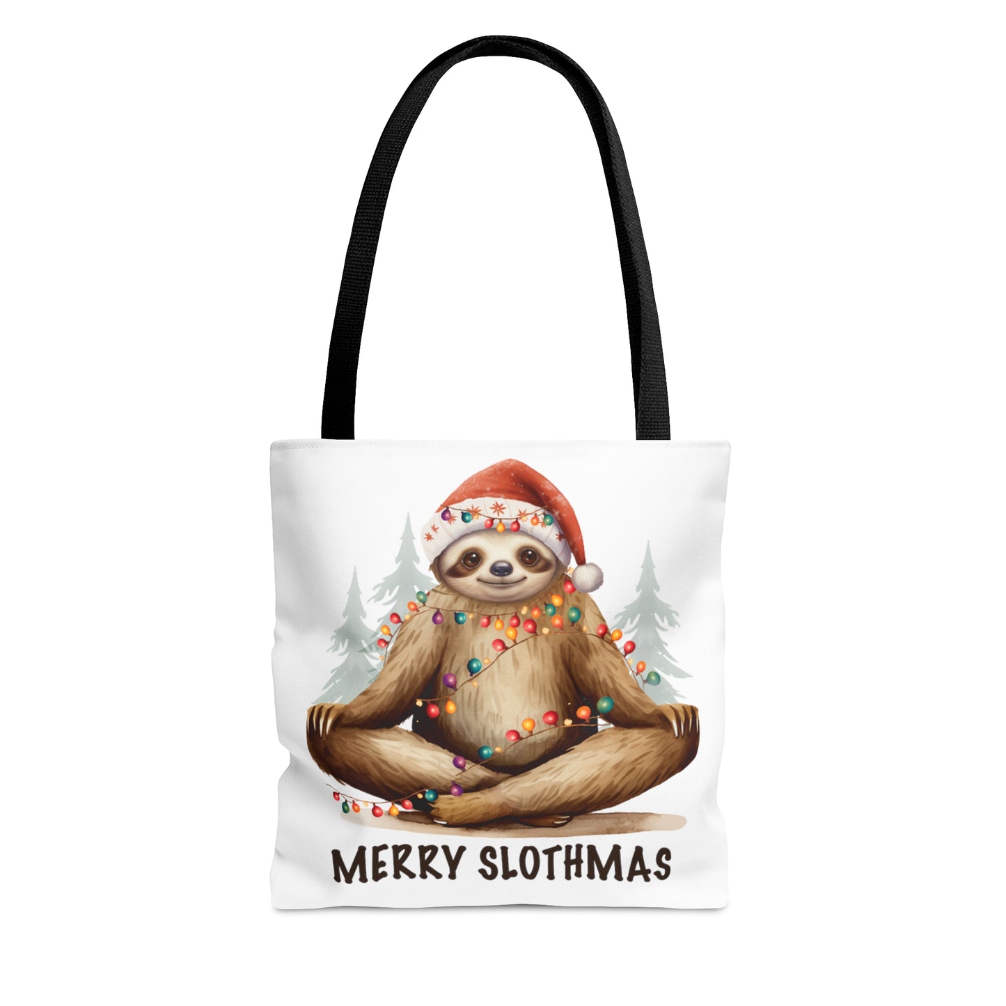 Tote Bag, Christmas, Sloth, Personalised/Non-Personalised Tote bag