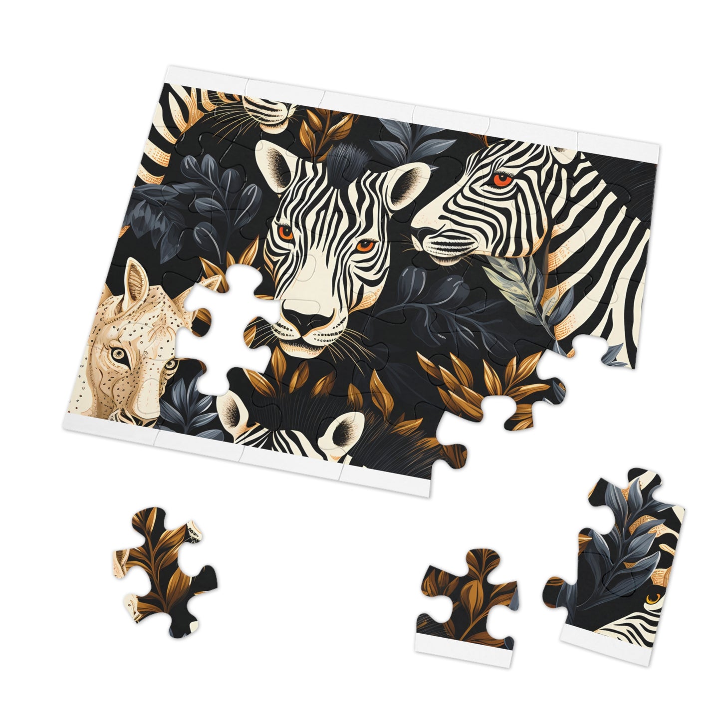 Jigsaw Puzzle, Zebra, Personalised/Non-Personalised (30, 110, 252, 500,1000-Piece)