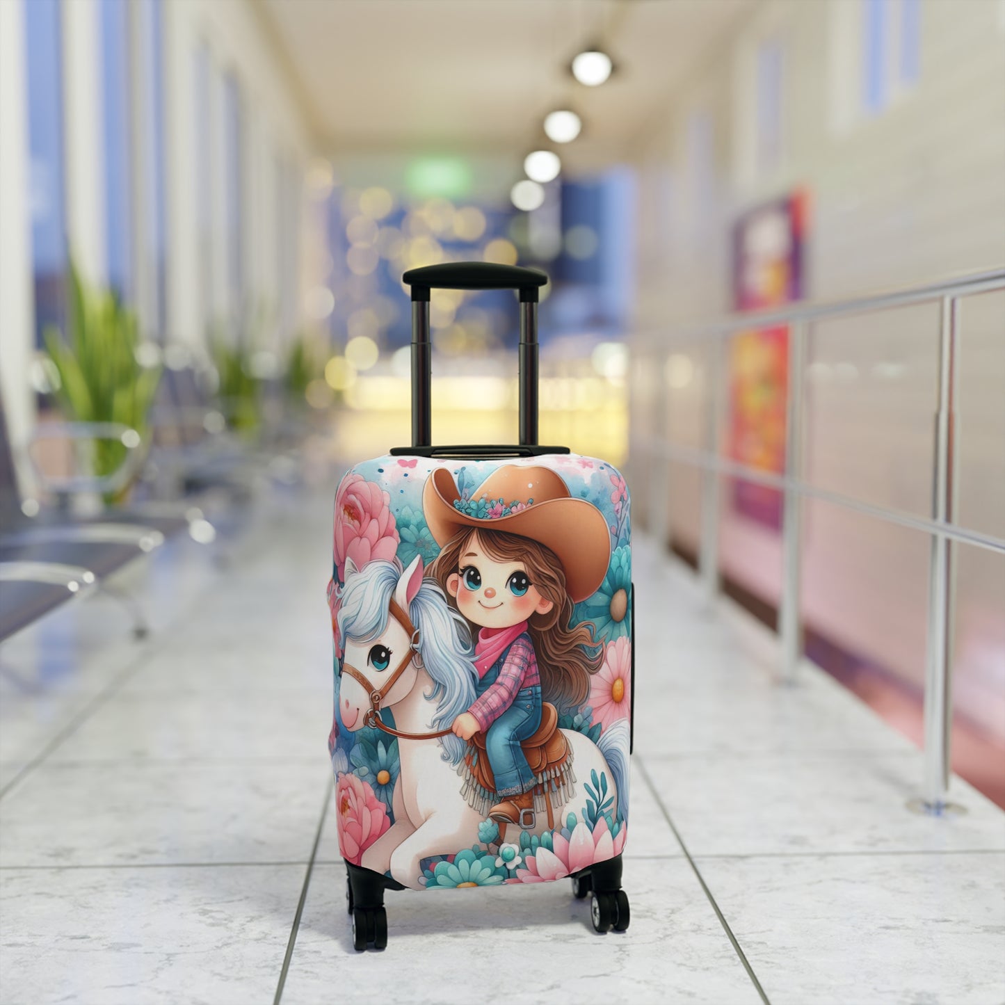 Luggage Cover, Just a Girl who Loves Horses, awd-3072