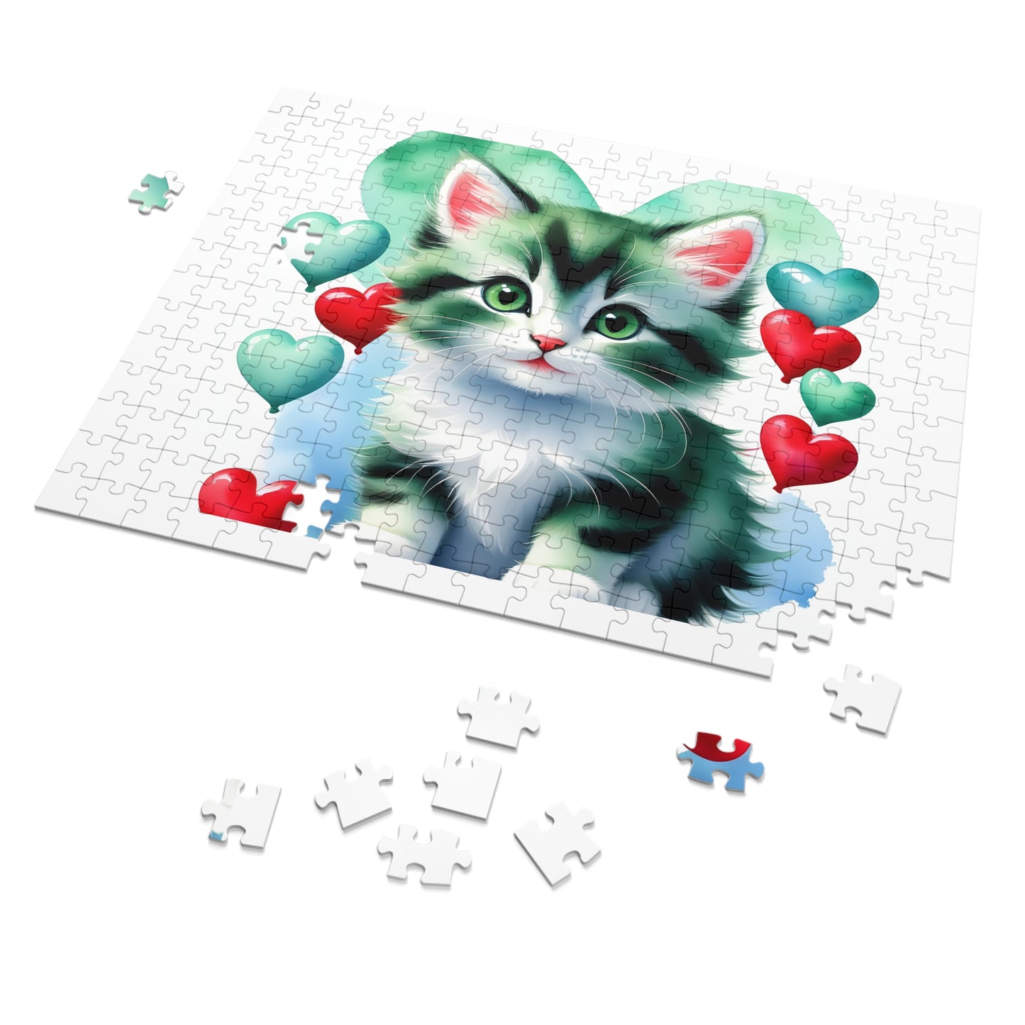 Jigsaw Puzzle, Cat, Personalised/Non-Personalised (30, 110, 252, 500,1000-Piece)