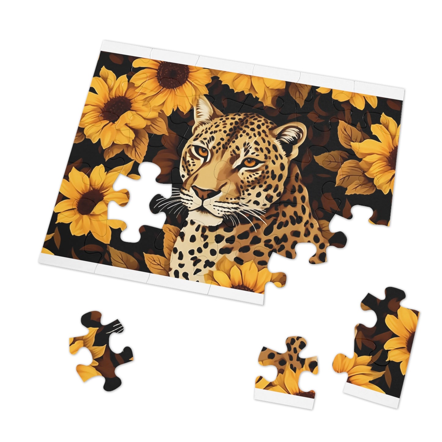 Jigsaw Puzzle, Leopard, Personalised/Non-Personalised (30, 110, 252, 500,1000-Piece)