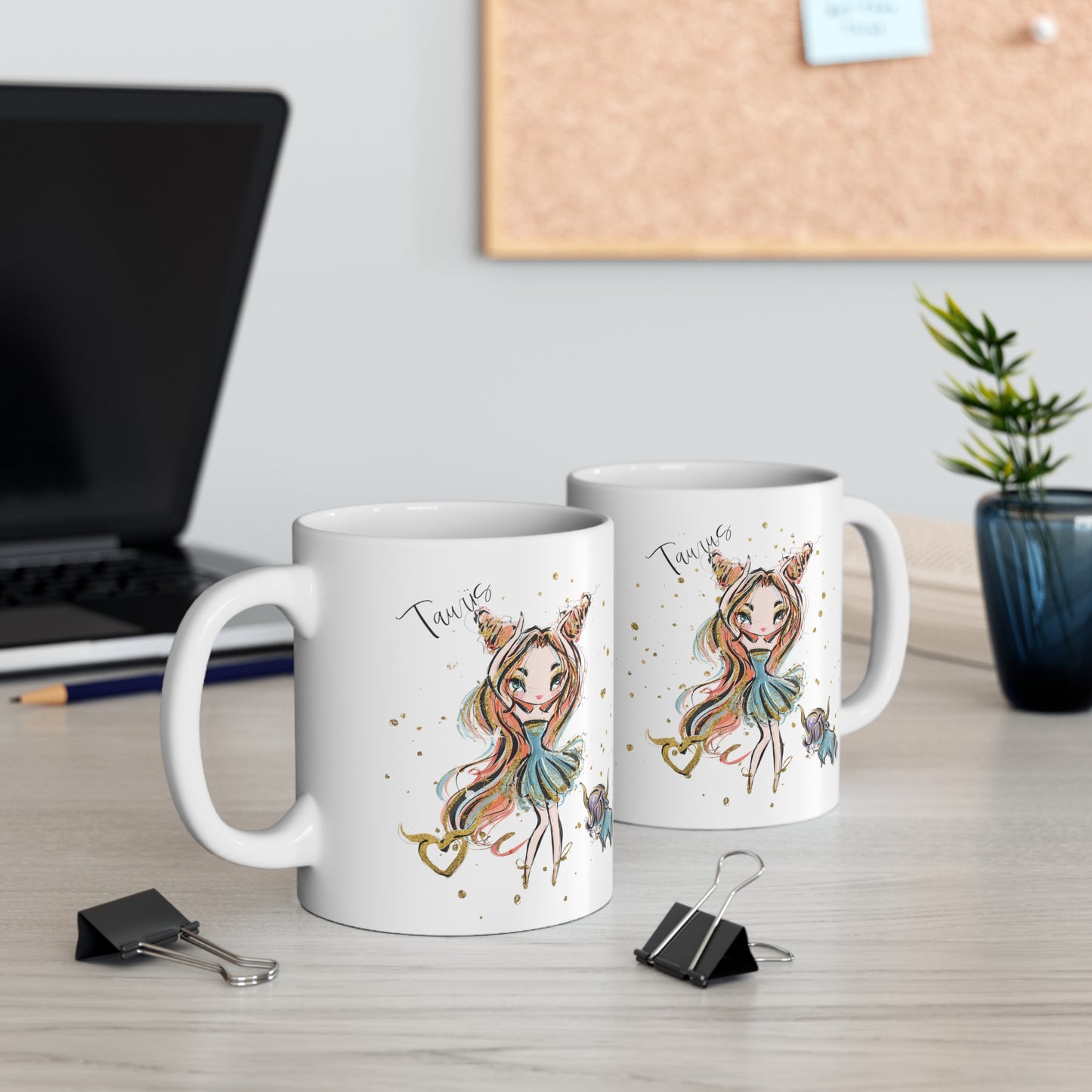 Personalised/Non Personalised Zodiac Sign, Taurus, Ceramic Mug 11oz