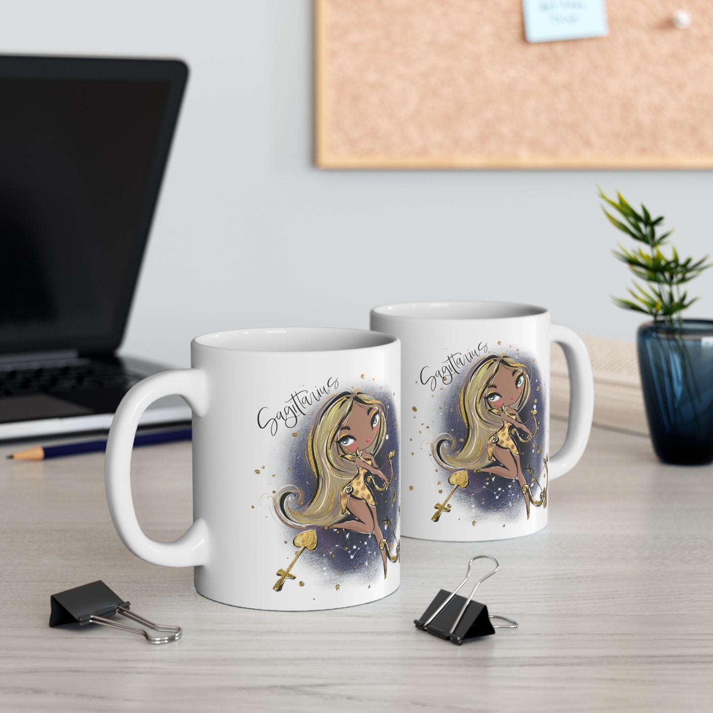 Personalised/Non Personalised Zodiac Sign, Sagittarius, Ceramic Mug 11oz