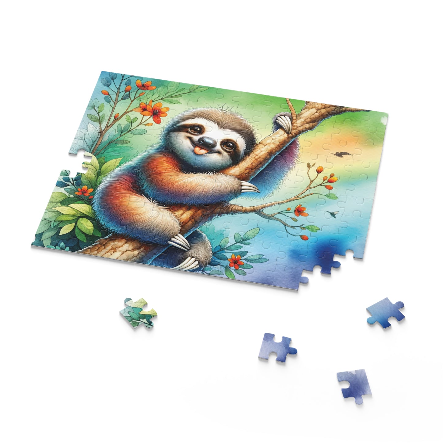 Personalised/Non-Personalised Puzzle, Sloth (120, 252, 500-Piece)