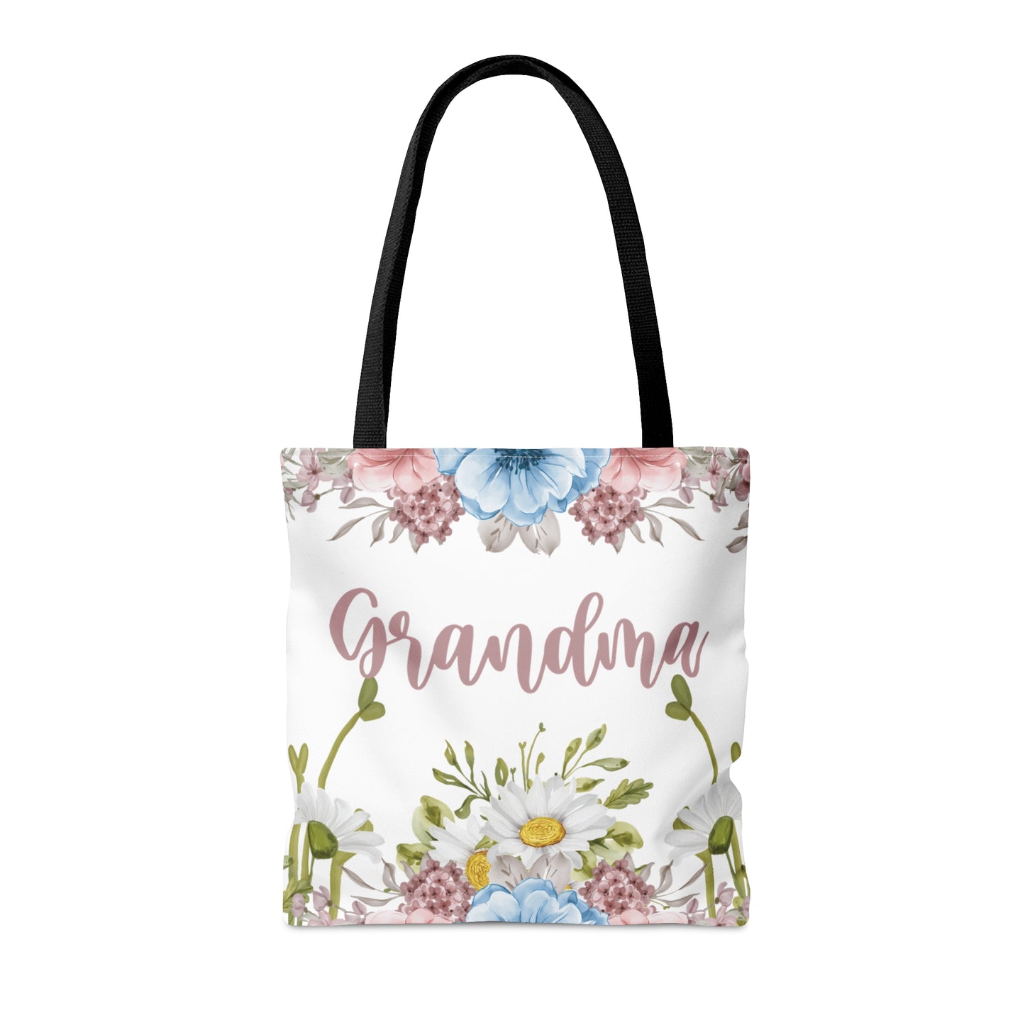 Personalised/Non-Personalised Tote Bag, Floral, Grandma, Tote bag