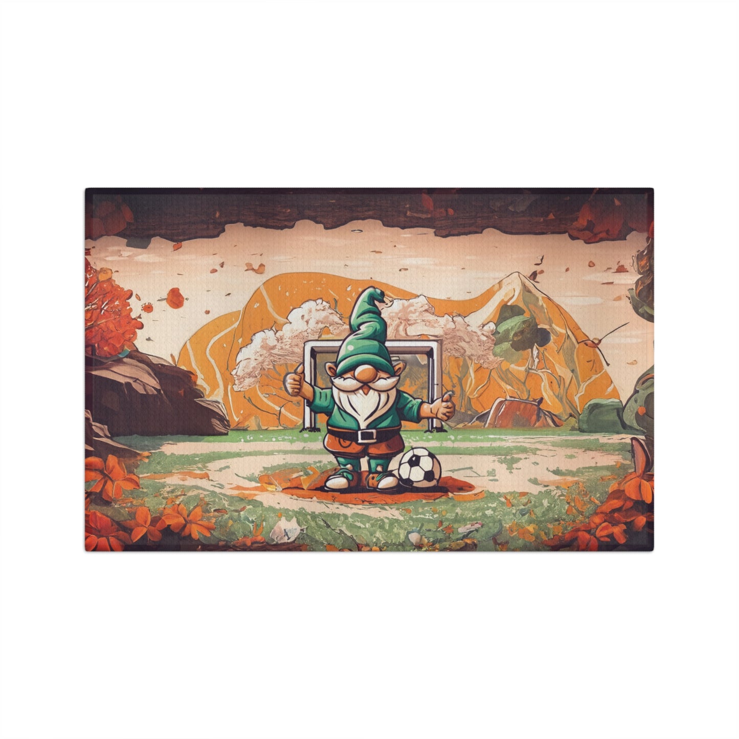 Microfiber Tea Towel Gnome Soccer