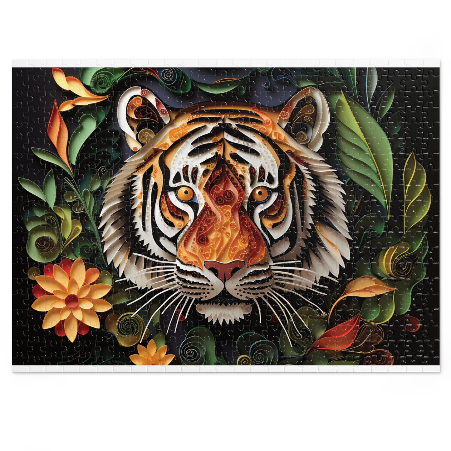 Jigsaw Puzzle, Tiger, Personalised/Non-Personalised (30, 110, 252, 500,1000-Piece)