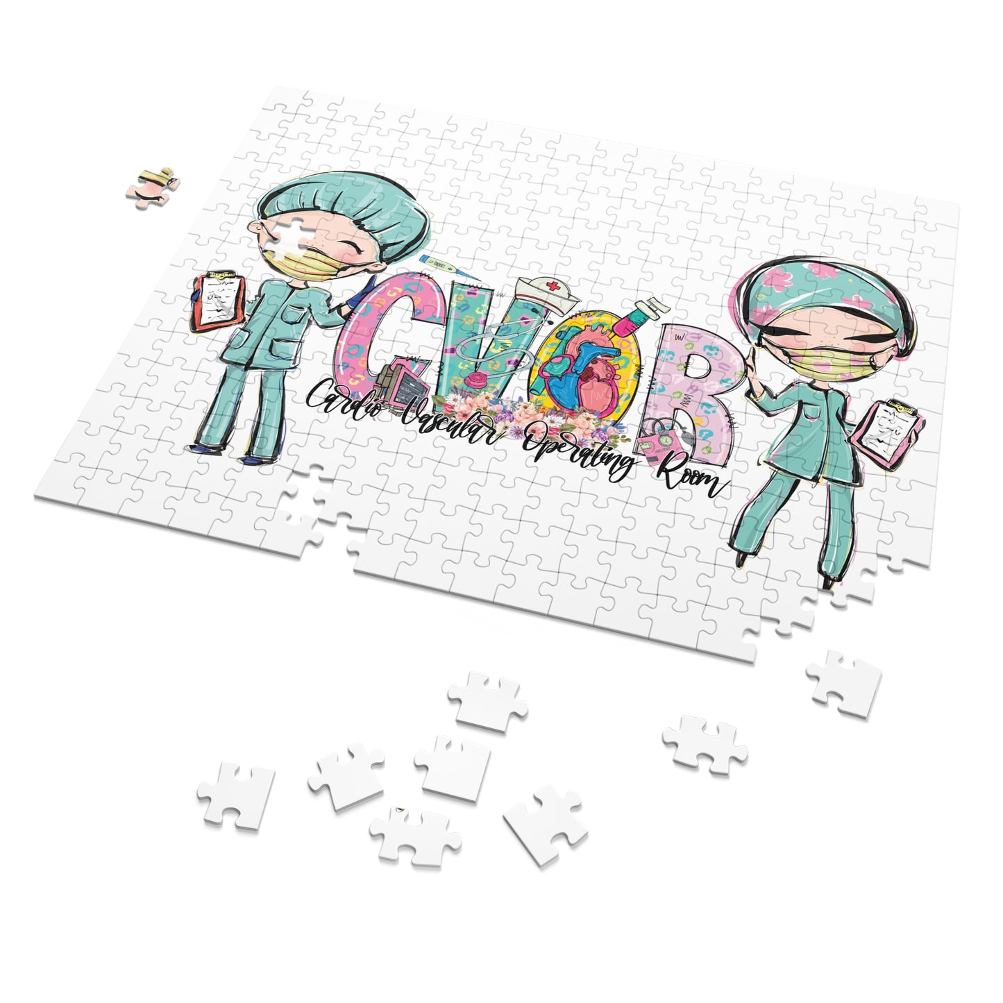 Puzzle, Nurse, CVOR, Personalised/Non-Personalised (30, 110, 252, 500,1000-Piece) awd-620