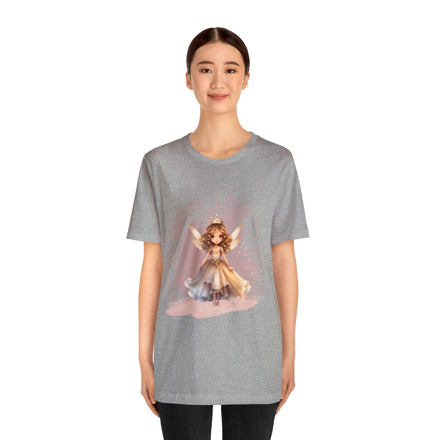 Unisex Jersey Short Sleeve Tee Christmas, Women's Fairy T-shirt -A00004