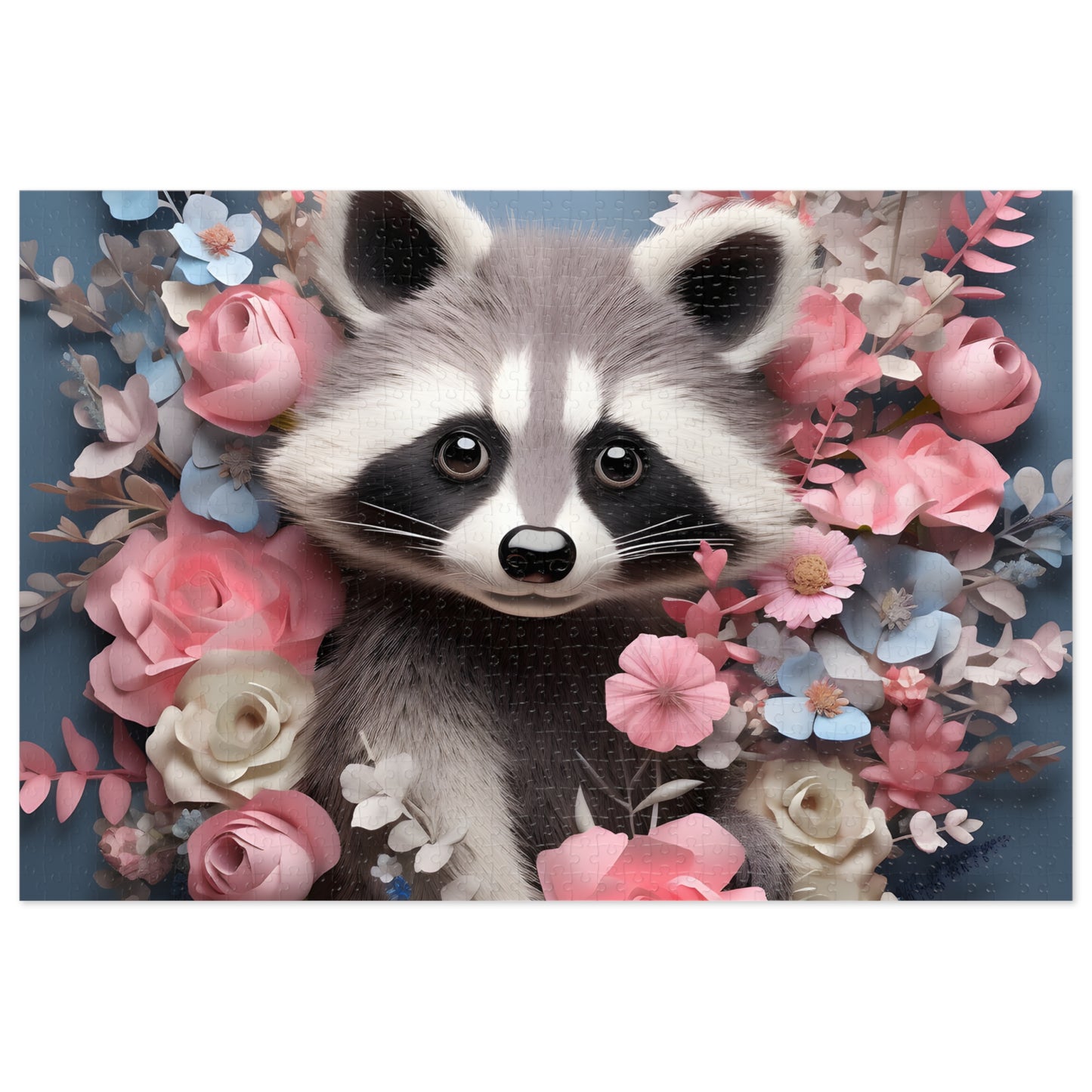 Jigsaw Puzzle, Racoon, Personalised/Non-Personalised (30, 110, 252, 500,1000-Piece)