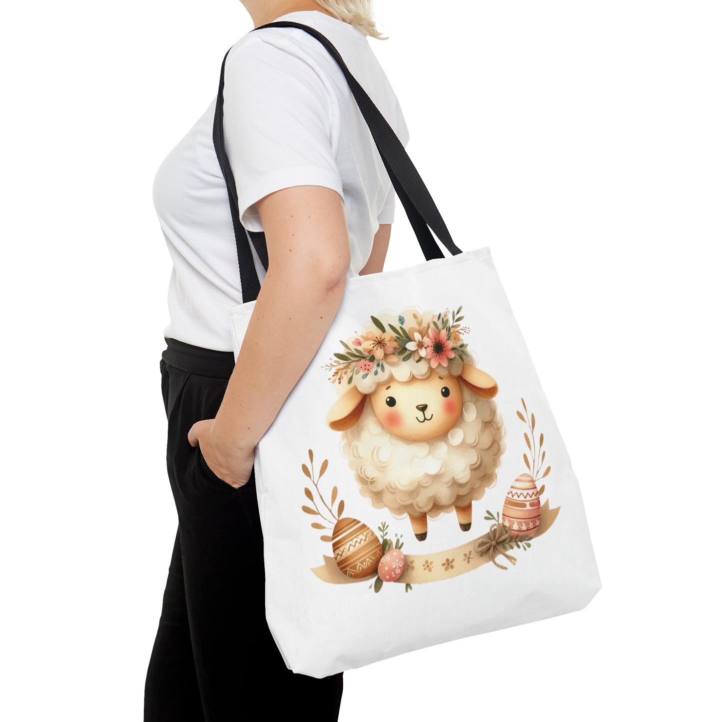 Tote Bag, Easter, Sheep, Personalised/Non-Personalised Tote bag