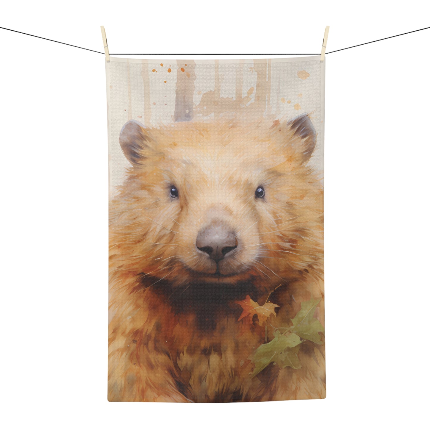 Microfiber Tea Towel, Australian Animals, Wombat