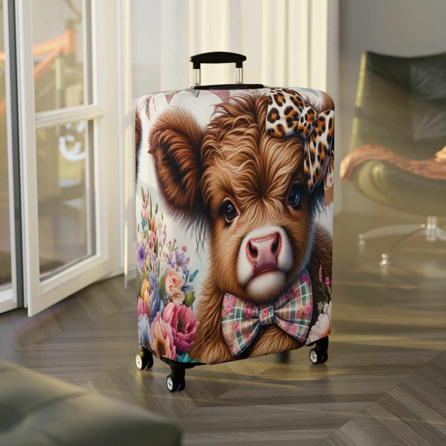 Luggage Cover, Highland Cow, awd-5009