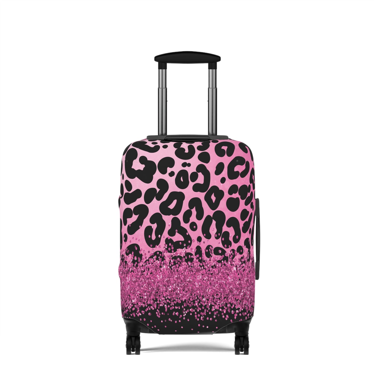 Luggage Cover, Pink Leopard Print, awd-3083