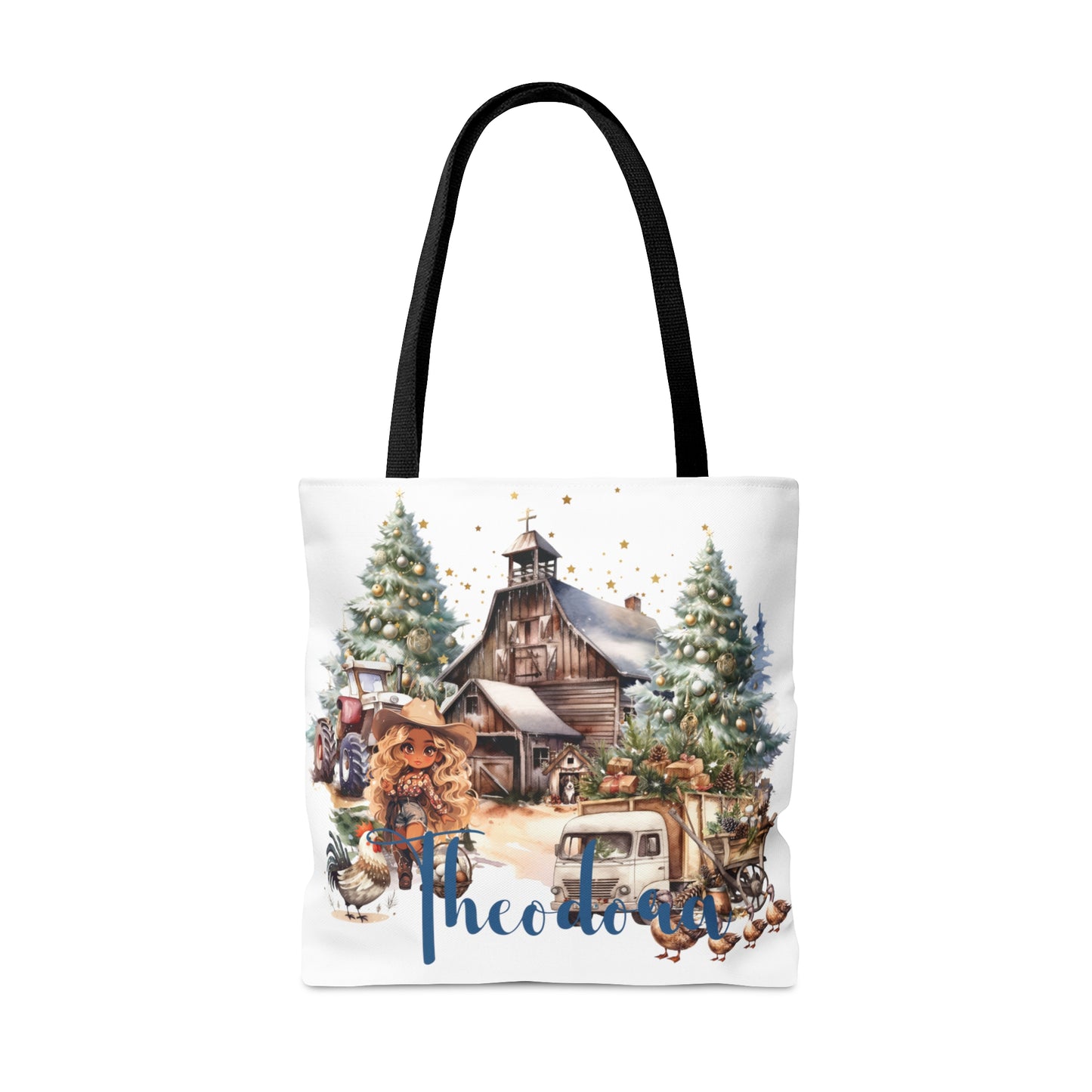 Country Christmas Personalised Tote Bag, Christmas bag, Christmas Tote Bag, Personalised/Non-Personalised