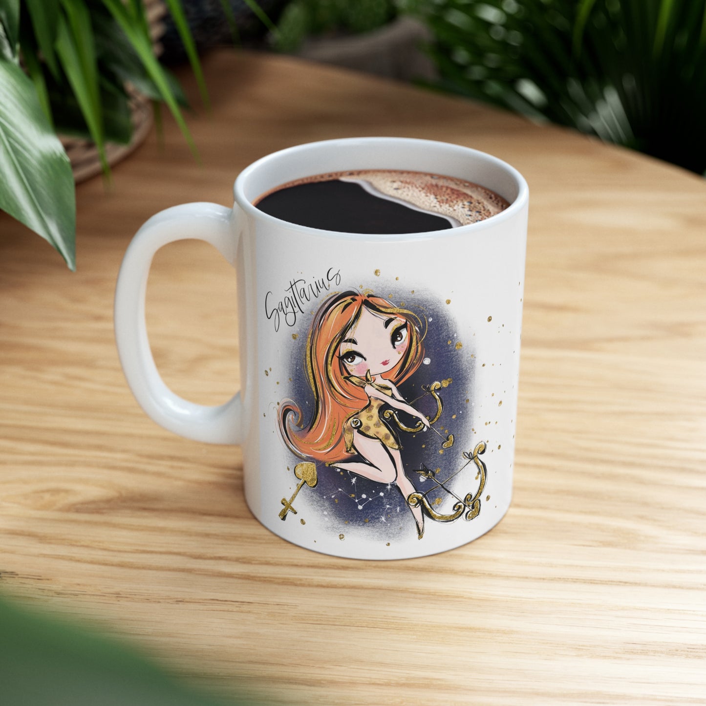 Zodiac Sign, Sagittarius, Ceramic Mug 11oz