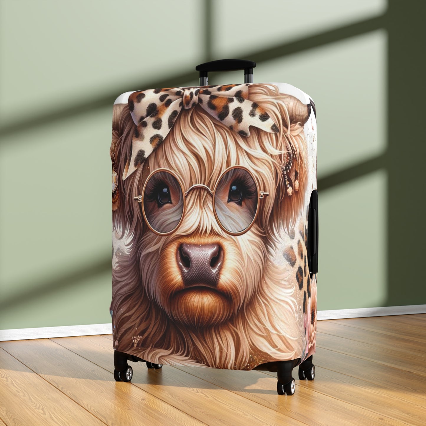 Luggage Cover, Highland Cow, awd-1410