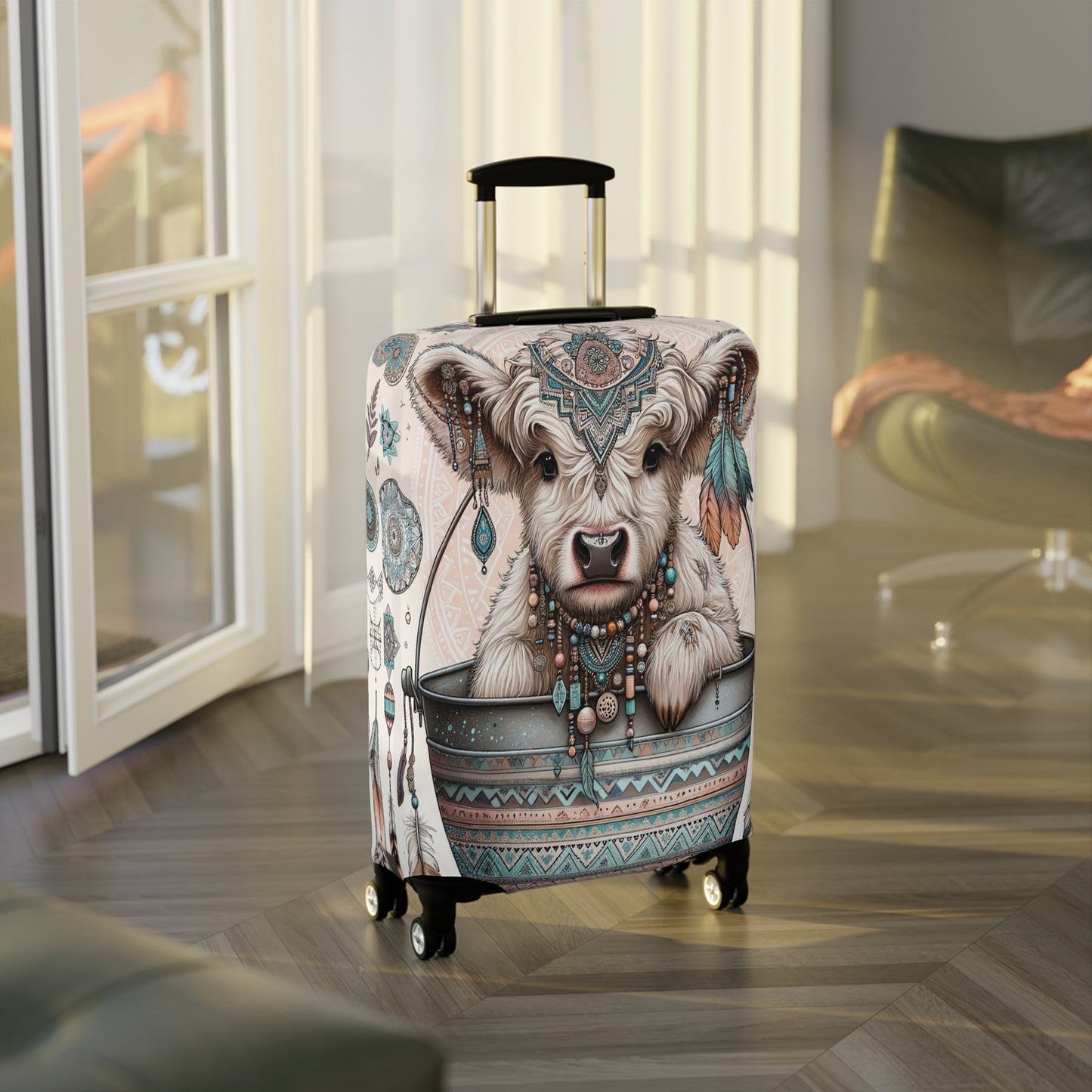 Luggage Cover, Highland Cow, awd-704