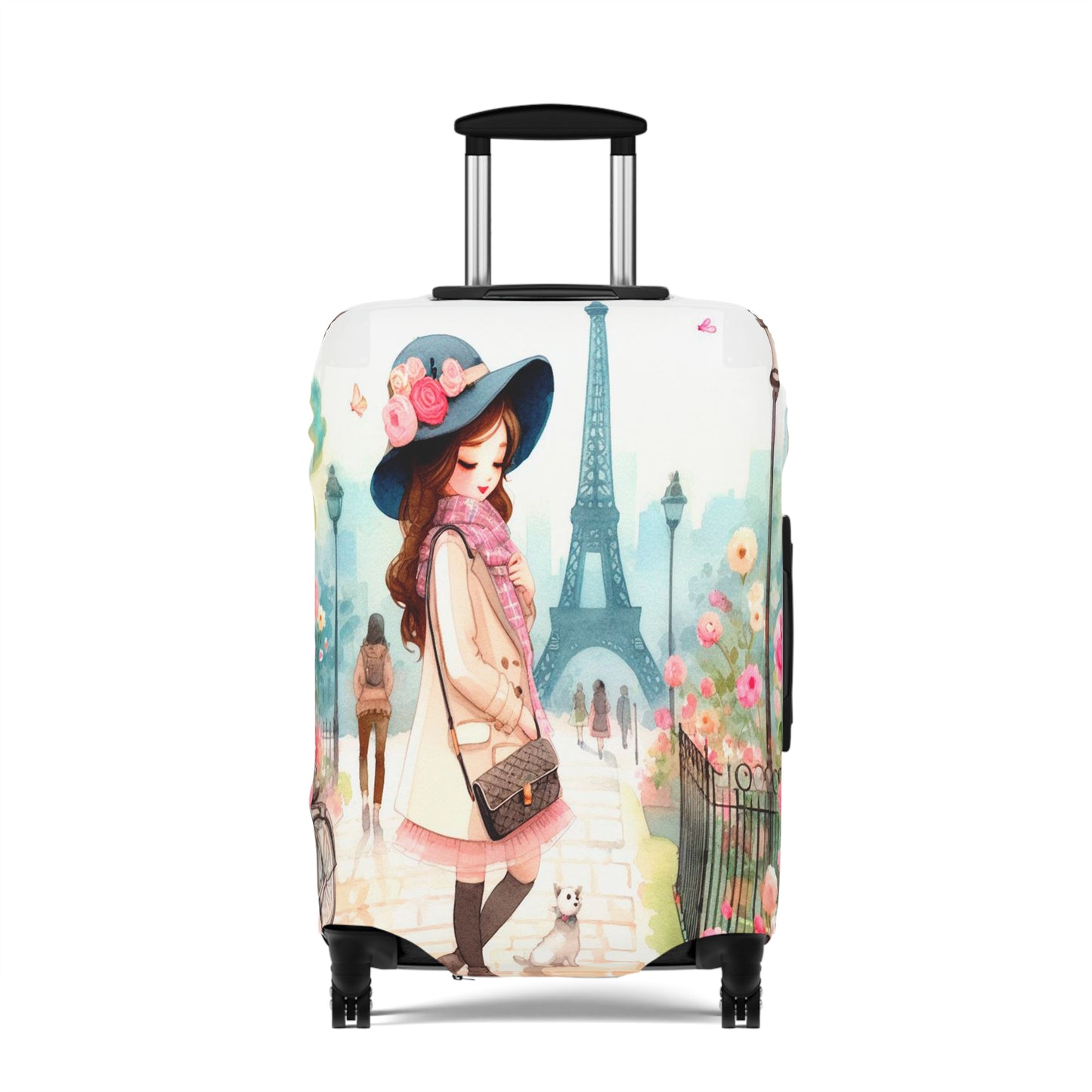 Luggage Cover, Just a Girl Who loves Travelling, awd-2108