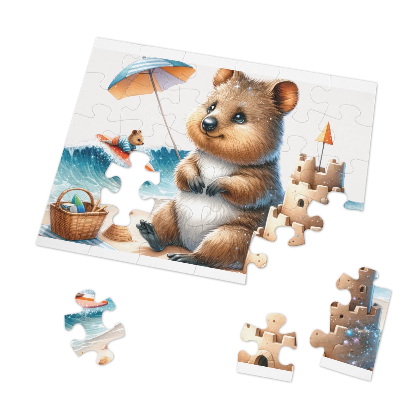 Jigsaw Puzzle in Tin, Australian Animals, Quokka, Personalised/Non-Personalised, awd-1325 (30, 110, 252, 500,1000-Piece)