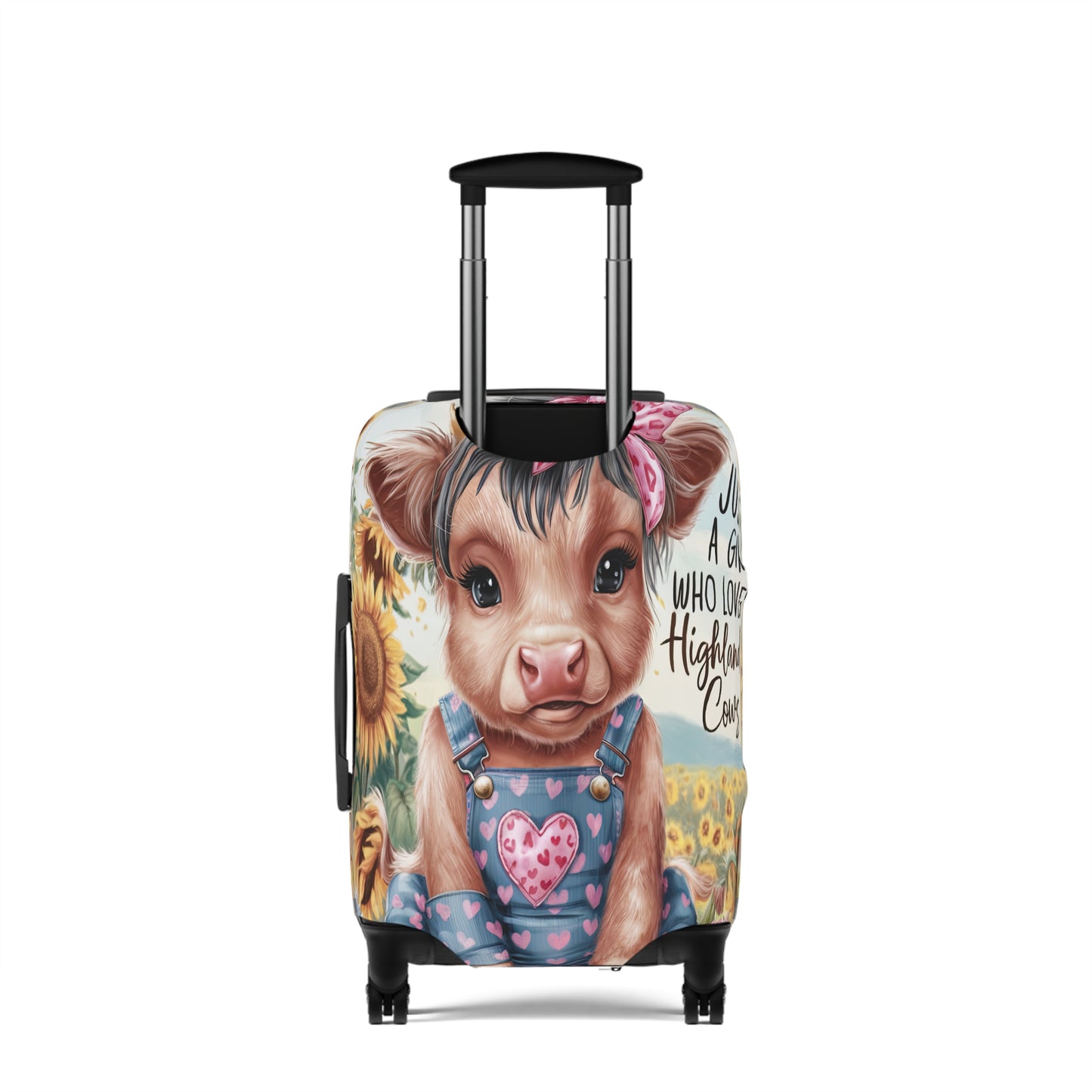 Luggage Cover, Just a Girl who Loves Highland Cows, awd-3092