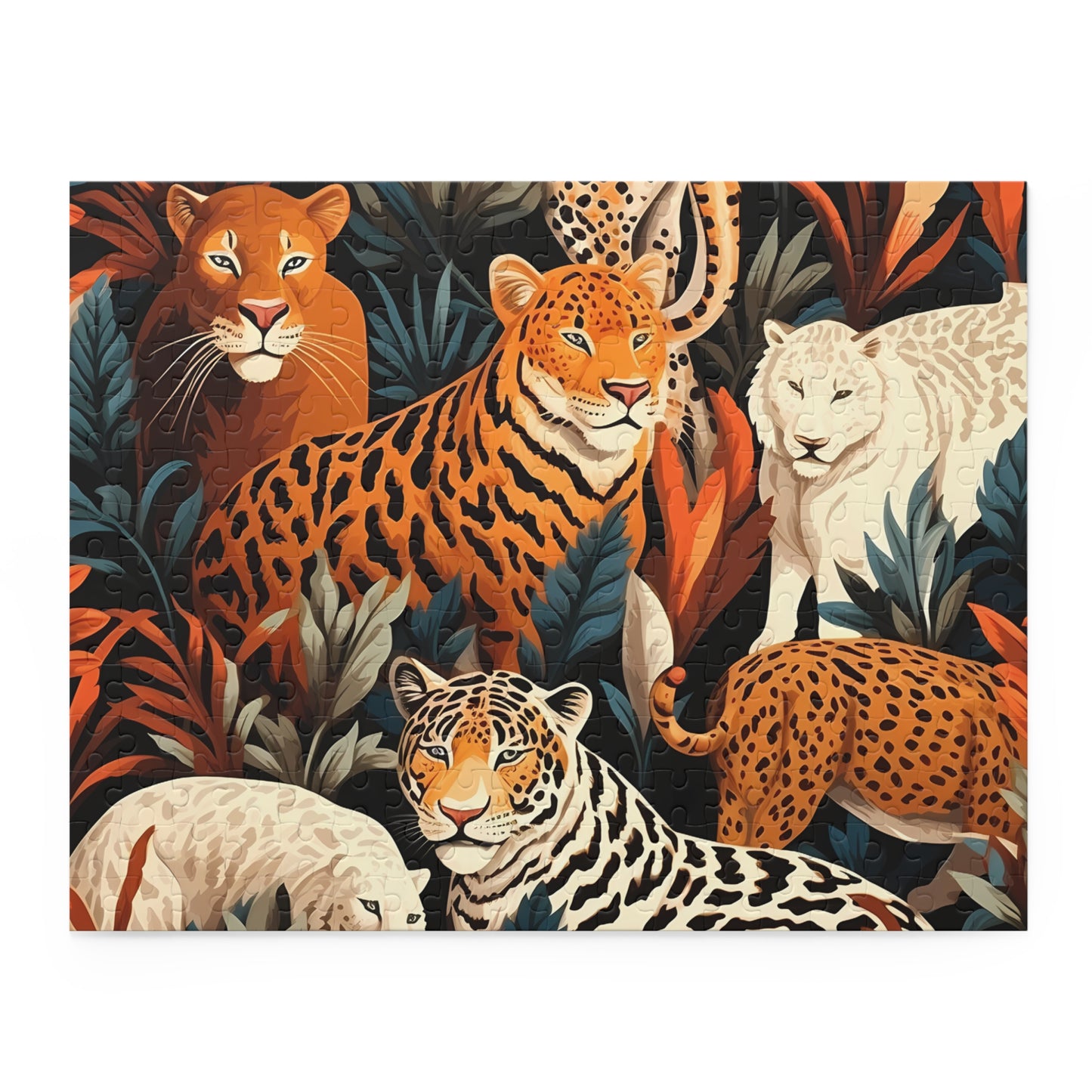 Personalised/Non-Personalised Puzzle, Leopard (120, 252, 500-Piece)