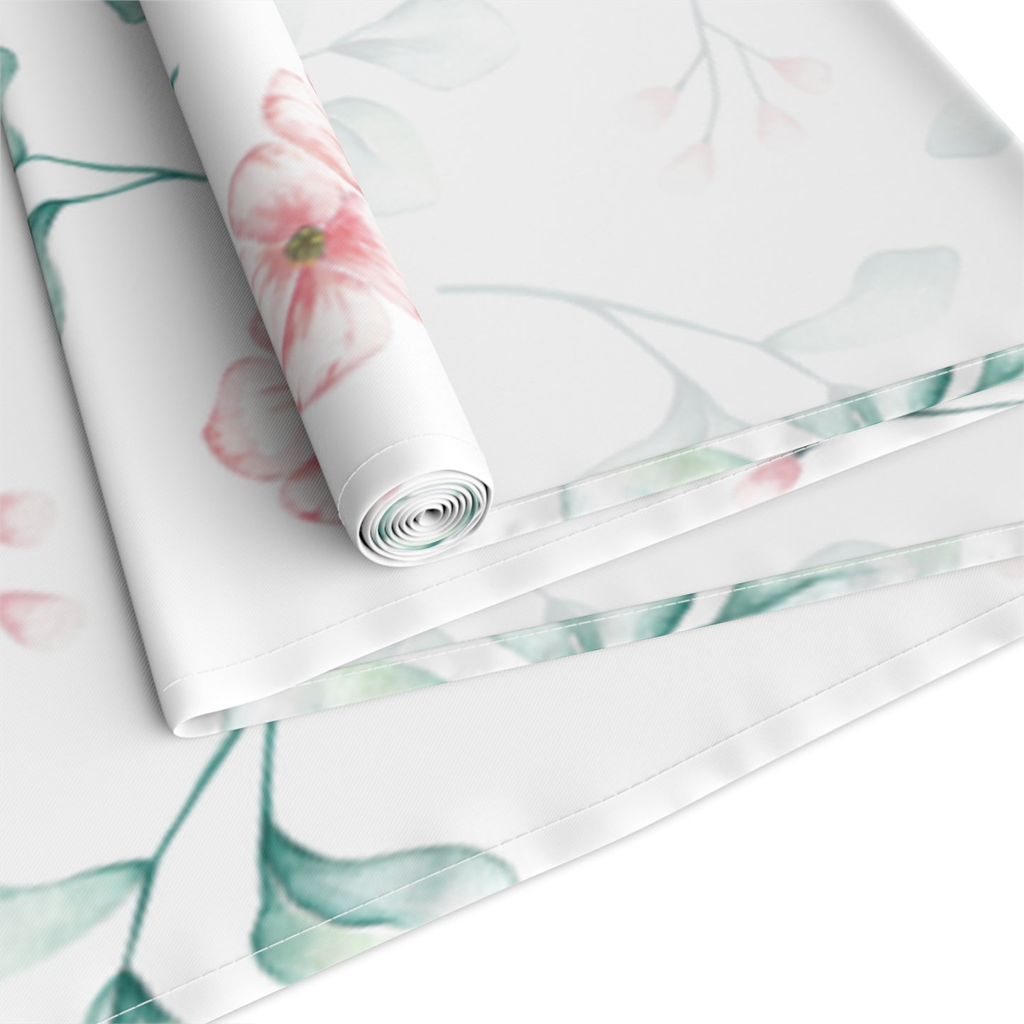 Floral Table Runner, Cotton Twill and Poly Available