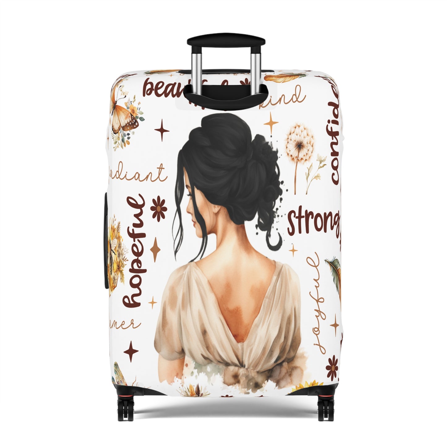 Luggage Cover, Affirmations, Black Hair, awd-502