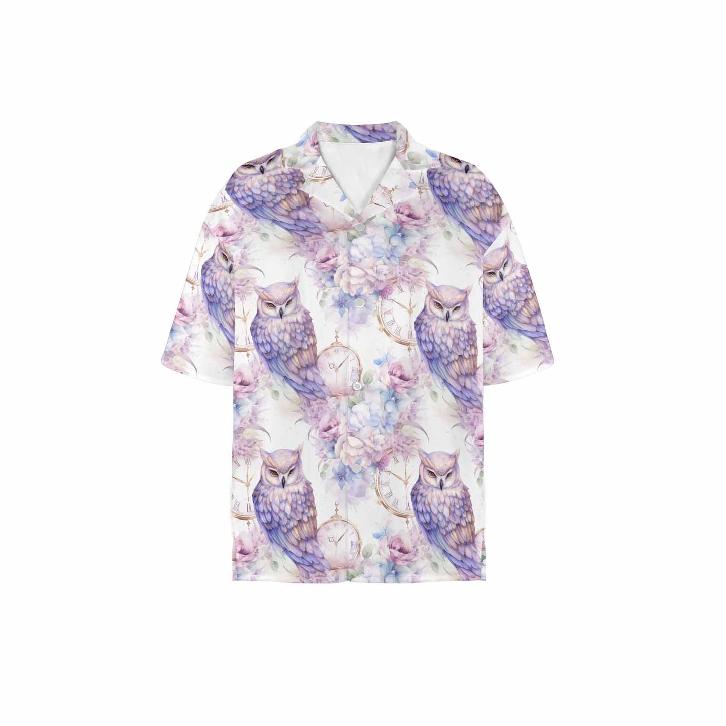 Pastel Owls Women's Hawaiian Shirt