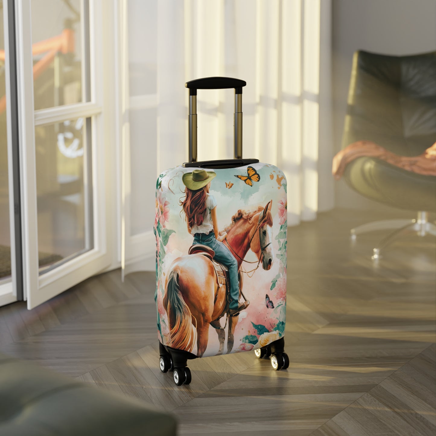 Luggage Cover, Country and Western, Country Girl and Horse, awd-1716