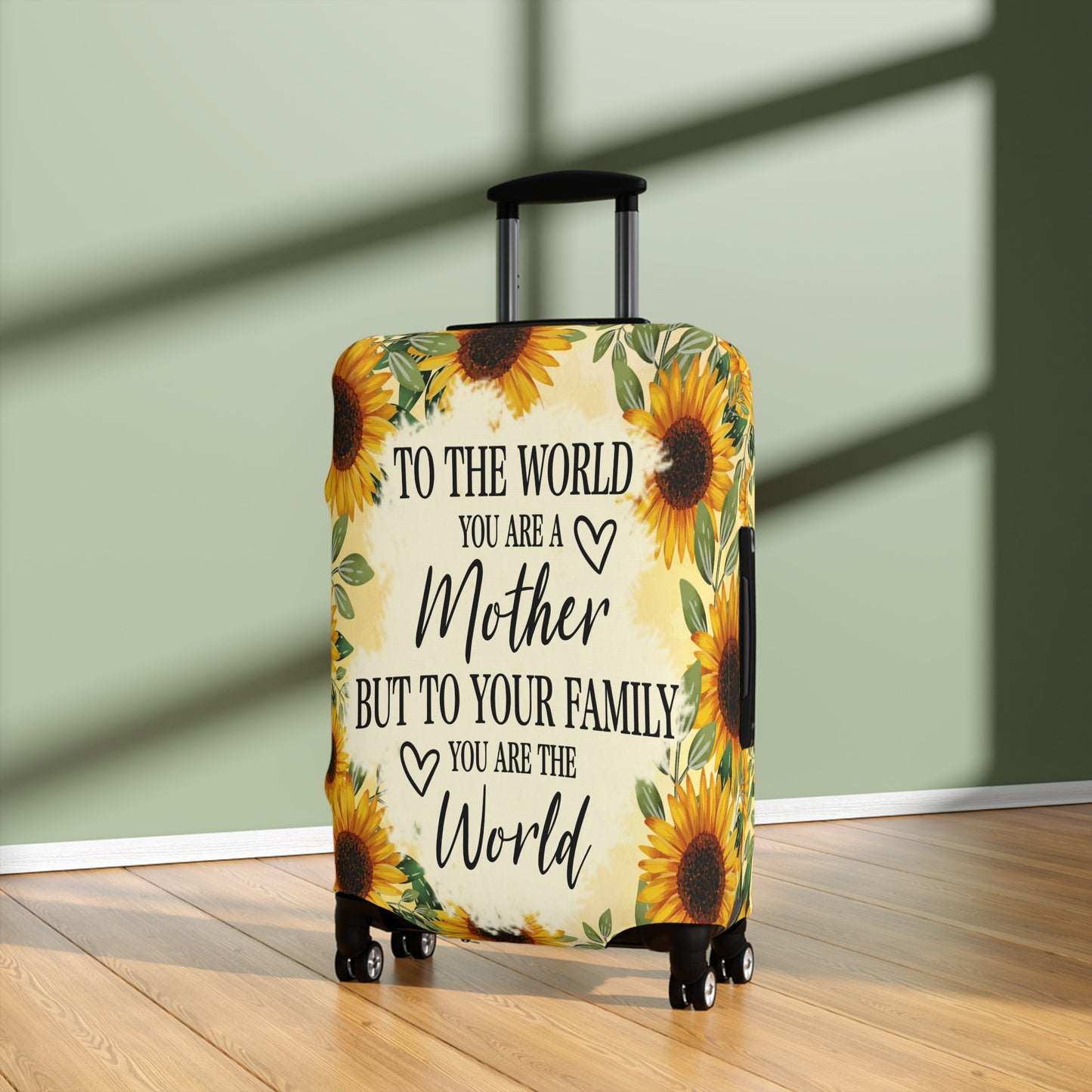 Luggage Cover, To the world you are a Mother but to your family you are the World, awd-527